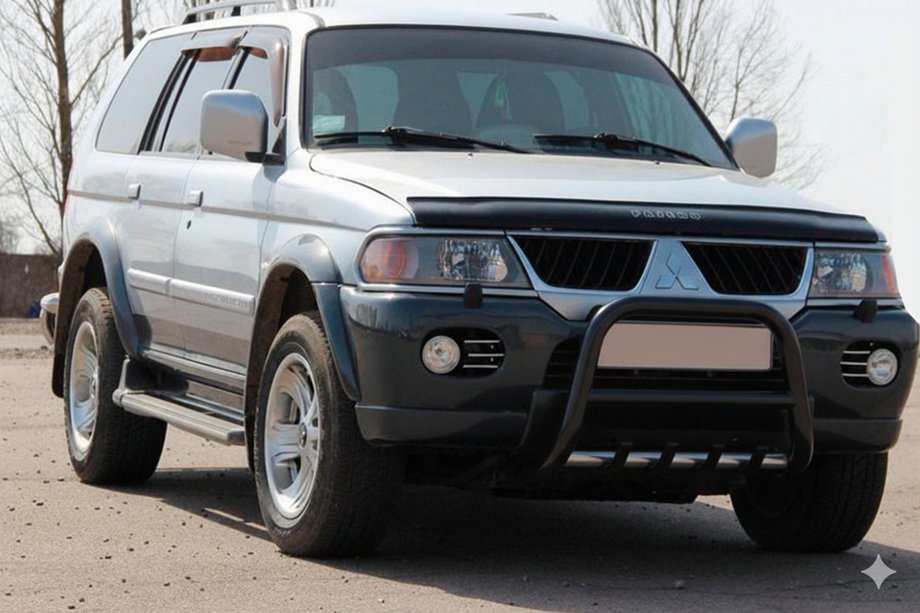 Mitsubishi Pajero Sport 1996-2007 Pałąk Przedni QT006 Czarny (Stal Nierdzewna) Zdjęcia 2