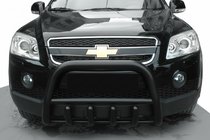 Chevrolet Captiva 2006-2019 Przedni Pałąk QT006 Czarny (Stal Nierdzewna) zdjęcia 1