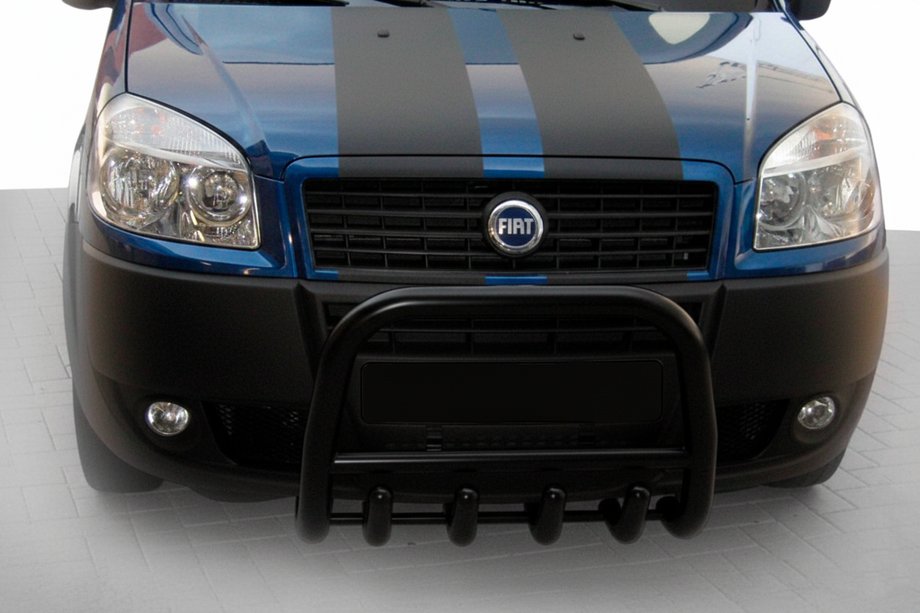 Fiat Doblo I 2005-2010 Przedni Pałąk QT006 Czarny (Stal Nierdzewna) Image
