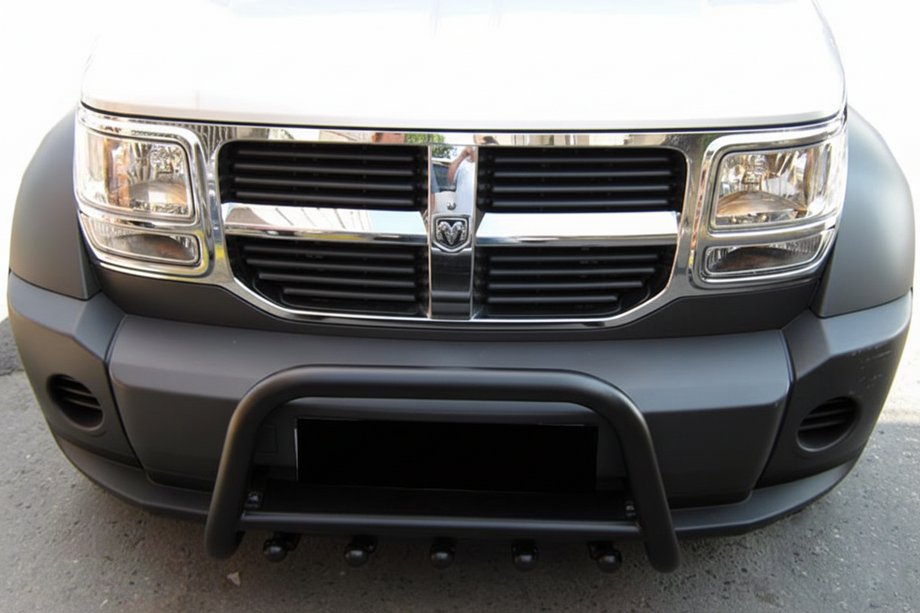 Dodge Nitro 2006-2011 Przedni Pałąk QT006 Czarny (Stal Nierdzewna) Image