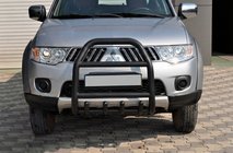 Mitsubishi L200 2006-2015 Pałąk Przedni QT007 Czarny (Stal Nierdzewna) zdjęcia 3