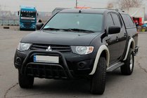 Mitsubishi L200 2006-2015 Pałąk przedni Black (stal nierdzewna) zdjęcia 3