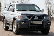 Mitsubishi Pajero Sport 1996-2007 Pałąk Przedni QT007 Czarny (Stal Nierdzewna) zdjęcia 2