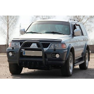 Pałąk Przedni QT007 Czarny (Stal Nierdzewna) Mitsubishi Pajero Sport 1996-2007 zdjęcia 1