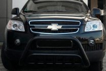 Chevrolet Captiva 2006-2019 Przedni Pałąk WT002 Czarny (Stal Nierdzewna) zdjęcia 3
