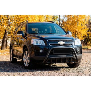 Przedni Pałąk WT002 Czarny (Stal Nierdzewna) Chevrolet Captiva 2006-2019 zdjęcia 2