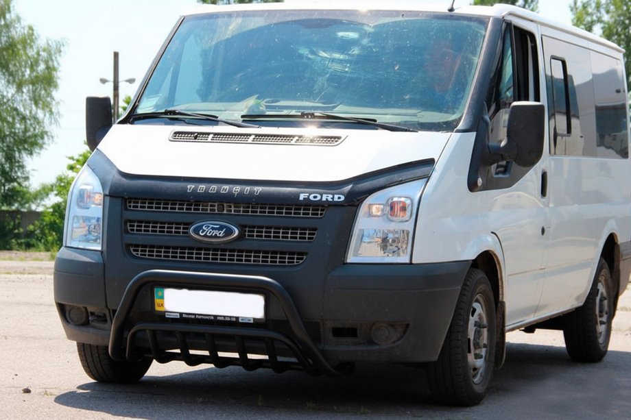 Ford Transit 2000–2014 Pałąk Przedni WT002 Czarny (2006-2014, Stal Nierdzewna) Image