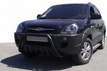Hyundai Tucson JM 2004- Pałąk Przedni WT002 Czarny (Stal Nierdzewna) zdjęcia 1