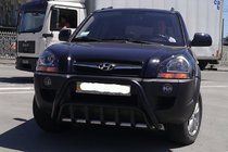 Hyundai Tucson JM 2004- Pałąk Przedni WT002 Czarny (Stal Nierdzewna) zdjęcia 3