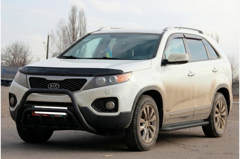 Kia Sorento II XM 2009-2014 Pałąk Przedni WT002/2 Czarny (Stal Nierdzewna) Image