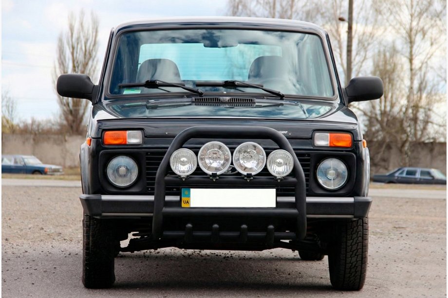 Lada Niva i Urban 1977- Pałąk Przedni QT007 Czarny (Stal Nierdzewna) Zdjęcia 1