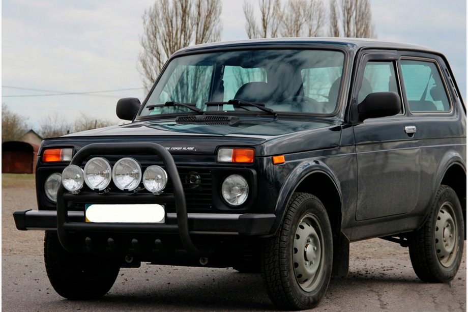 Lada Niva i Urban 1977- Pałąk Przedni QT007 Czarny (Stal Nierdzewna) Zdjęcia 4