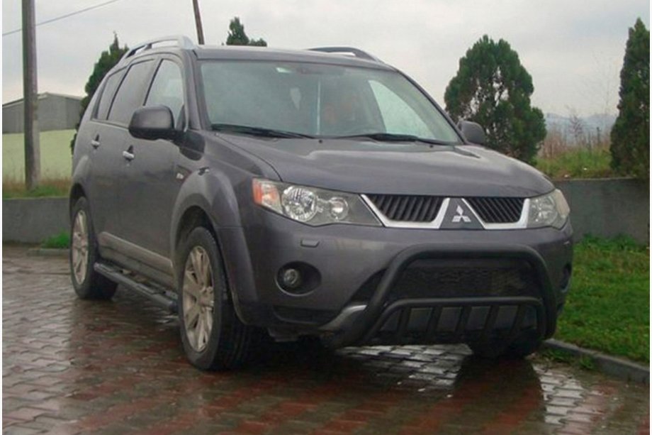 Mitsubishi Outlander 2006-2012 Pałąk Przedni WT002 Czarny (Stal Nierdzewna) Image