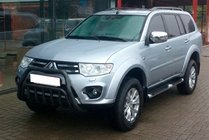 Mitsubishi Pajero Sport 2008-2015 Osłona Przednia WT002 Czarna (Stal Nierdzewna) zdjęcia 2
