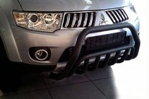 Mitsubishi Pajero Sport 2008-2015 Osłona Przednia WT002 Czarna (Stal Nierdzewna) zdjęcia 4