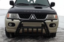 Mitsubishi Pajero Sport 1996-2007 Pałąk Przedni WT002 Czarny (Stal Nierdzewna) zdjęcia 1