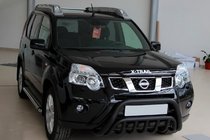 Nissan X-trail T31 2007-2014 Osłona Przednia WT002 Czarna (Stal Nierdzewna) zdjęcia 1