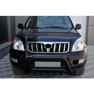 Niski orurowanie przednie WT002 Czarny (Stal nierdzewna) Toyota Land Cruiser Prado 120 2002-2009 zdjęcia 1