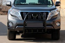 Toyota Land Cruiser Prado 150 2009-2023 Pałąk Przedni QT007 Czarny (Stal Nierdzewna) zdjęcia 1