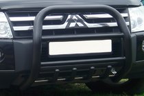 Mitsubishi Pajero Wagon IV 2006-2021 Pałąk Przedni QT011 Czarny (Stal Nierdzewna) zdjęcia 3