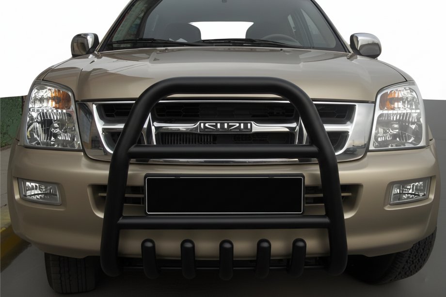Isuzu D-Max 2011-2019 Osłona Przednia QT007 Czarna (Stal Nierdzewna) Image
