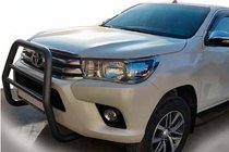 Toyota Hilux 2015- Osłona Przednia QT007 Czarna (Stal Nierdzewna) zdjęcia 1
