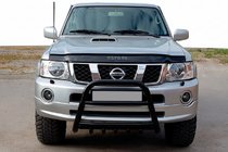 Nissan Patrol Y61 1997-2011 Pałąk Przedni QT007 Czarny (Stal Nierdzewna) zdjęcia 1