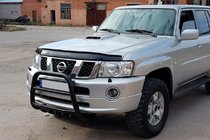 Nissan Patrol Y61 1997-2011 Pałąk Przedni QT007 Czarny (Stal Nierdzewna) zdjęcia 2
