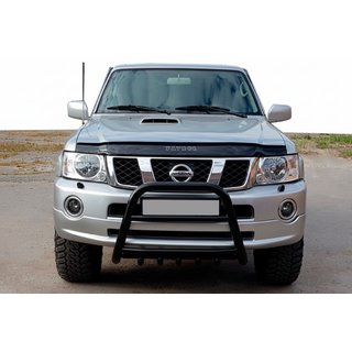 Pałąk Przedni QT007 Czarny (Stal Nierdzewna) Nissan Patrol Y61 1997-2011 zdjęcia 1