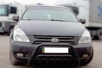 Kia Carnival 2002-2013 Przedni Pałąk WT002 Czarny (2006-2013, Stal Nierdzewna) zdjęcia 1