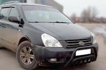 Kia Carnival 2002-2013 Przedni Pałąk WT002 Czarny (2006-2013, Stal Nierdzewna) zdjęcia 2