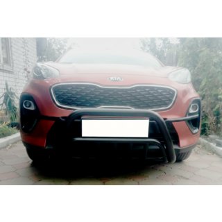 Przedni Pałąk WT002 Czarny (Stal Nierdzewna) Kia Sportage 2015-2021