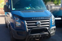 Volkswagen Crafter 2006-2016 Przedni Pałąk WT002 Czarny (Stal Nierdzewna) zdjęcia 1