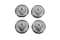 Renault Szare dekielki na felgi z pierścieniem 81568GR (57mm na 49mm, zestaw 4 szt.) zdjęcia 1