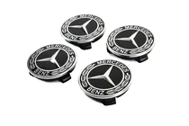 Mercedes-Benz Dekielki na felgi 71/75 mm bez pierścienia (zestaw 4 szt, czarne V5) zdjęcia 2