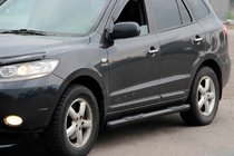 Hyundai Santa Fe 2 2006-2012 Rury Boczne B3 Black (2 szt., stal nierdzewna) zdjęcia 1