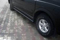 SsangYong Action 2005-2018 Rury Boczne Black (2 szt., stal nierdzewna) zdjęcia 1