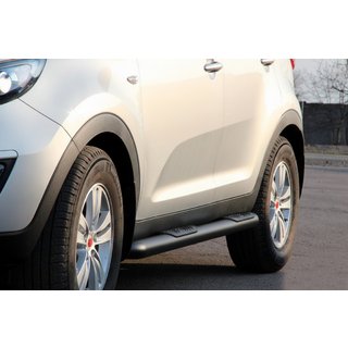 Rury Boczne Black (2 szt., Stal Nierdzewna) Kia Sportage 2010-2015 zdjęcia 1