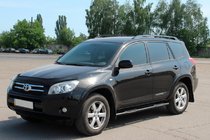 Toyota Rav 4 2006-2013 Rury boczne do standardowej bazy Black (2 szt, stal nierdzewna) zdjęcia 3