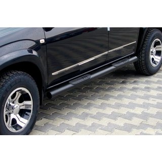 Rury boczne do standardowej bazy Black (2 szt, stal nierdzewna) Toyota Rav 4 2006-2013 zdjęcia 1