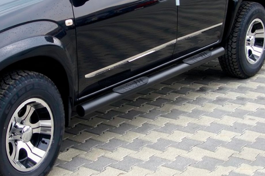 Toyota Rav 4 2006-2013 Rury boczne do standardowej bazy Black (2 szt, stal nierdzewna) Image