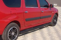 Renault Logan MCV 2005-2013 Rury Boczne Black (2 szt., Stal Nierdzewna) zdjęcia 2