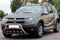 Renault Duster 2008–2017 Rury boczne z wstawkami Black (2 szt., stal nierdzewna) zdjęcia 4
