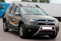 Renault Duster 2008–2017 Rury boczne z wstawkami Black (2 szt., stal nierdzewna) zdjęcia 5
