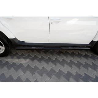 Rury boczne z wstawkami Black (2 szt., stal nierdzewna) Dacia Duster 2008-2018 zdjęcia 1