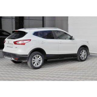 Rury Boczne Black (2014-2017, 2 szt., stal nierdzewna) Nissan Qashqai 2014-2021 zdjęcia 1