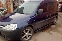 Opel Combo 2002–2012 Rury Boczne Black (2 szt., Stal Nierdzewna) zdjęcia 1