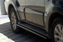 Mitsubishi Pajero Wagon IV 2006-2021 Rury Boczne Black (2 szt., Stal Nierdzewna) zdjęcia 2