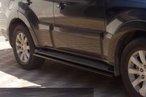 Mitsubishi Pajero Wagon IV 2006-2021 Rury Boczne Black (2 szt., Stal Nierdzewna) zdjęcia 3