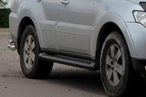 Mitsubishi Pajero Wagon IV 2006-2021 Rury Boczne Black (2 szt., Stal Nierdzewna) zdjęcia 4